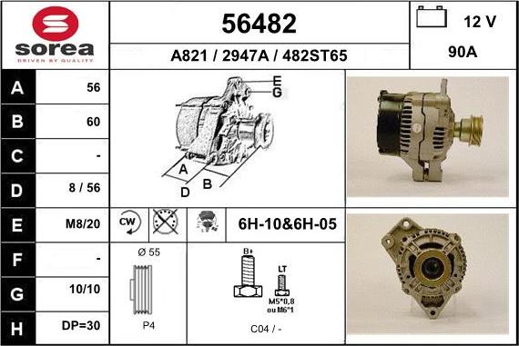 EAI 56482 - Alternator www.molydon.hr