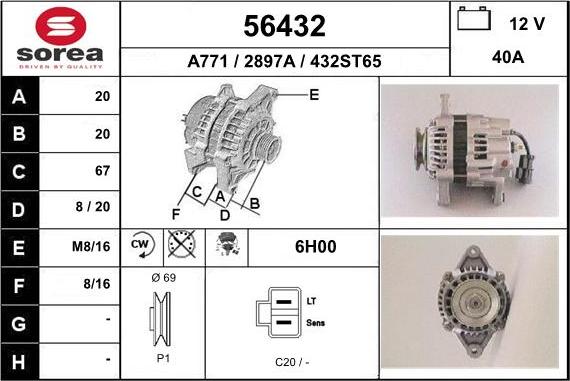 EAI 56432 - Alternator www.molydon.hr