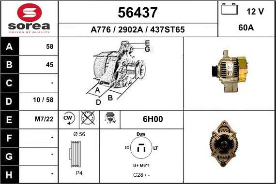 EAI 56437 - Alternator www.molydon.hr