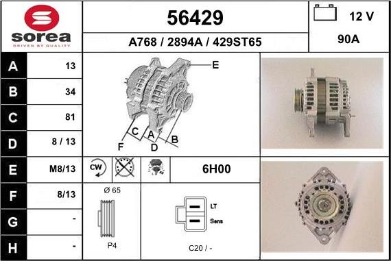 EAI 56429 - Alternator www.molydon.hr