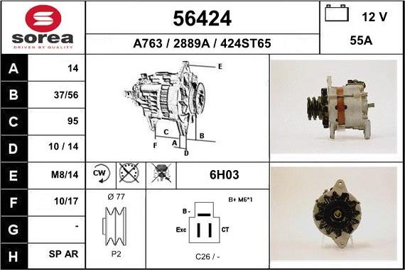 EAI 56424 - Alternator www.molydon.hr