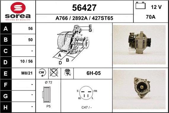 EAI 56427 - Alternator www.molydon.hr