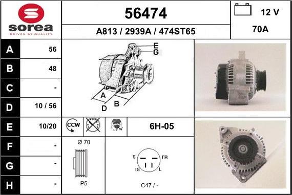 EAI 56474 - Alternator www.molydon.hr