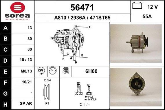 EAI 56471 - Alternator www.molydon.hr