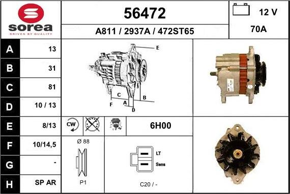 EAI 56472 - Alternator www.molydon.hr