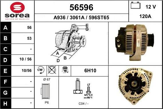 EAI 56596 - Alternator www.molydon.hr