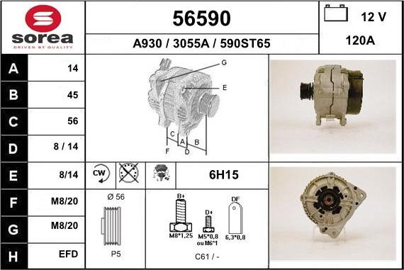 EAI 56590 - Alternator www.molydon.hr