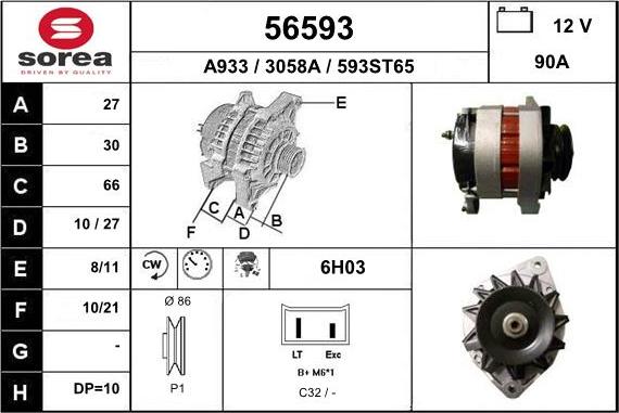 EAI 56593 - Alternator www.molydon.hr