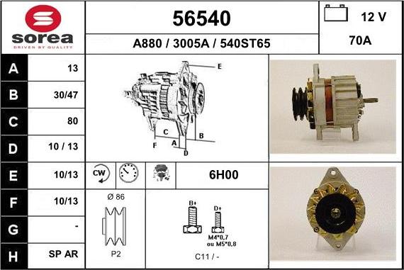 EAI 56540 - Alternator www.molydon.hr