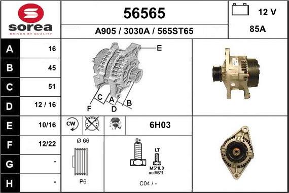 EAI 56565 - Alternator www.molydon.hr