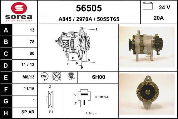 EAI 56505 - Alternator www.molydon.hr