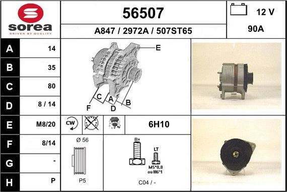 EAI 56507 - Alternator www.molydon.hr