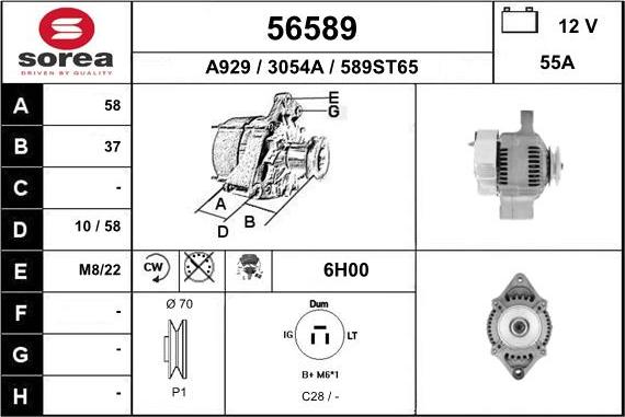 EAI 56589 - Alternator www.molydon.hr