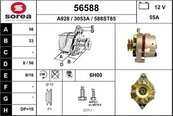 EAI 56588 - Alternator www.molydon.hr