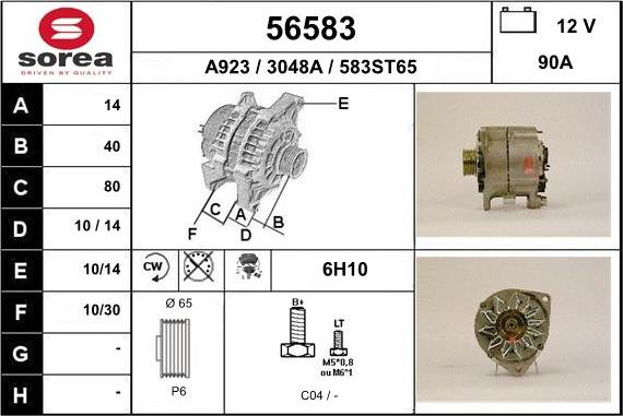 EAI 56583 - Alternator www.molydon.hr