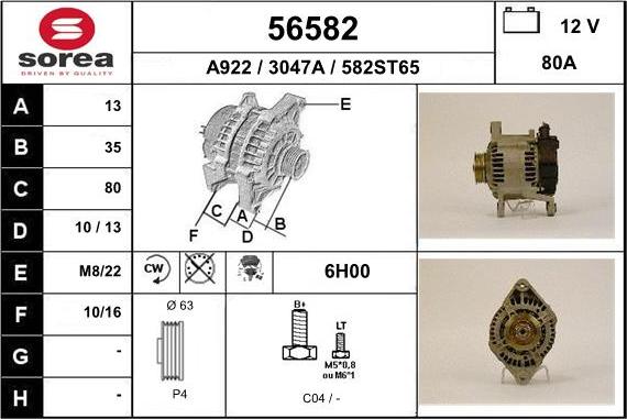 EAI 56582 - Alternator www.molydon.hr