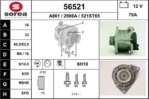 EAI 56521 - Alternator www.molydon.hr