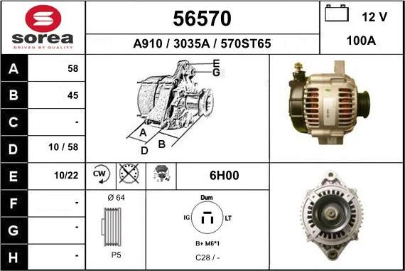 EAI 56570 - Alternator www.molydon.hr