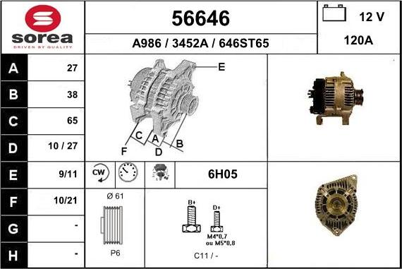 EAI 56646 - Alternator www.molydon.hr