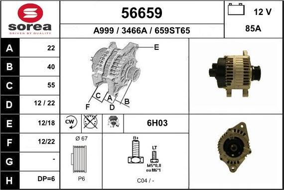 EAI 56659 - Alternator www.molydon.hr