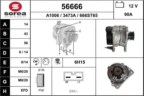 EAI 56666 - Alternator www.molydon.hr