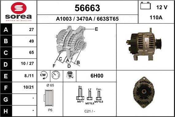 EAI 56663 - Alternator www.molydon.hr