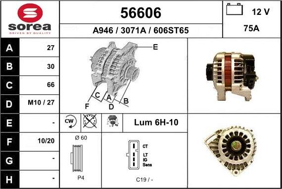 EAI 56606 - Alternator www.molydon.hr