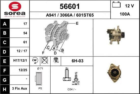 EAI 56601 - Alternator www.molydon.hr