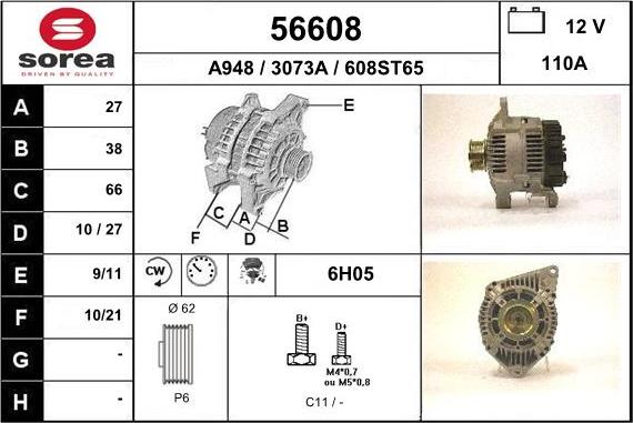 EAI 56608 - Alternator www.molydon.hr