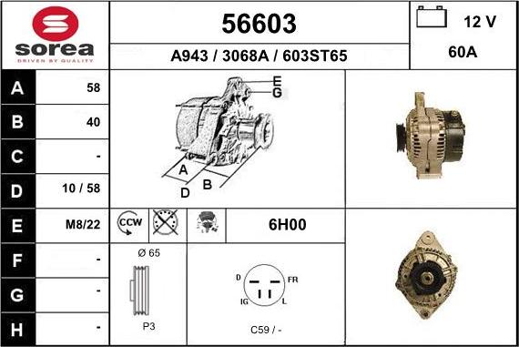 EAI 56603 - Alternator www.molydon.hr