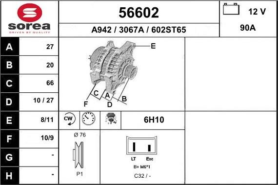 EAI 56602 - Alternator www.molydon.hr