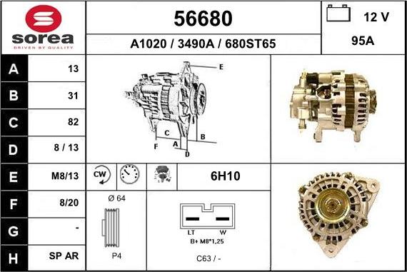 EAI 56680 - Alternator www.molydon.hr