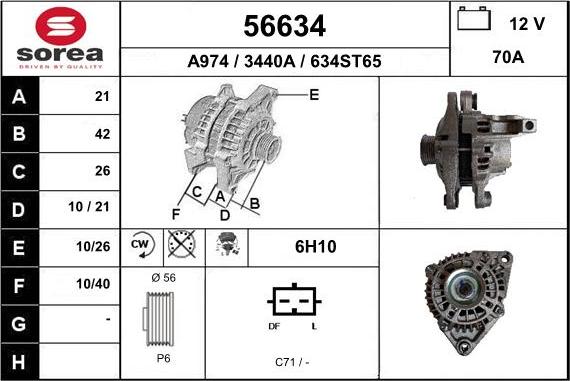 EAI 56634 - Alternator www.molydon.hr