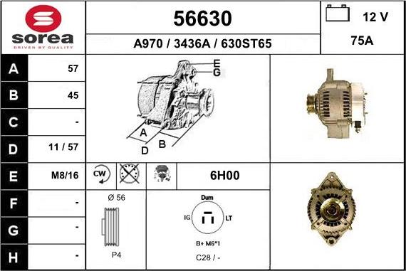 EAI 56630 - Alternator www.molydon.hr