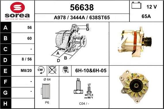 EAI 56638 - Alternator www.molydon.hr