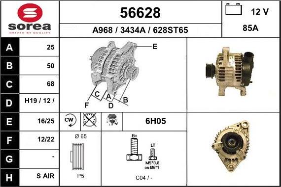 EAI 56628 - Alternator www.molydon.hr