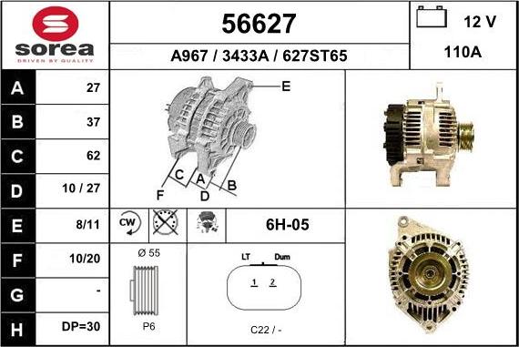 EAI 56627 - Alternator www.molydon.hr