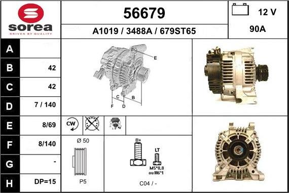 EAI 56679 - Alternator www.molydon.hr