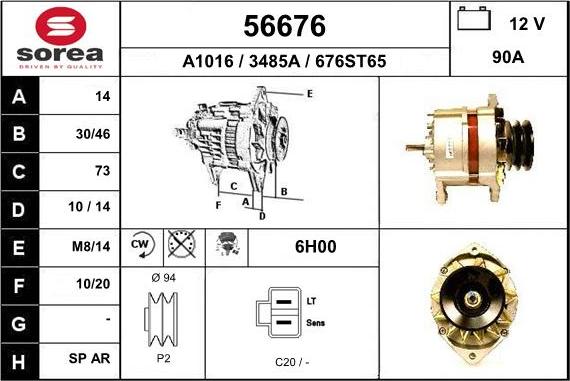 EAI 56676 - Alternator www.molydon.hr