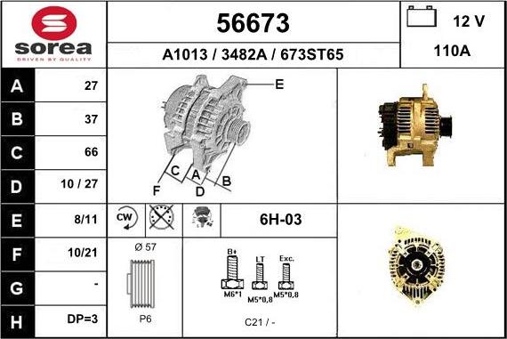 EAI 56673 - Alternator www.molydon.hr