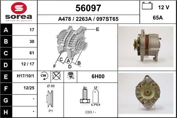 EAI 56097 - Alternator www.molydon.hr