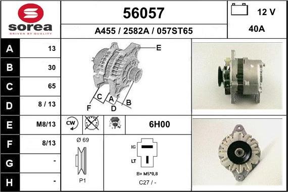 EAI 56057 - Alternator www.molydon.hr