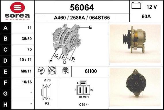 EAI 56064 - Alternator www.molydon.hr