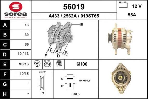 EAI 56019 - Alternator www.molydon.hr