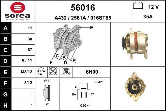 EAI 56016 - Alternator www.molydon.hr