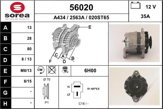 EAI 56020 - Alternator www.molydon.hr