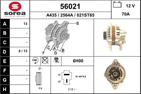 EAI 56021 - Alternator www.molydon.hr