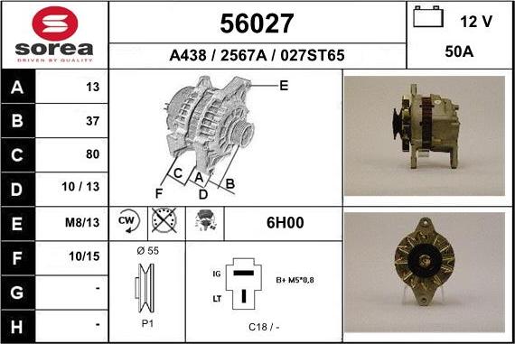 EAI 56027 - Alternator www.molydon.hr