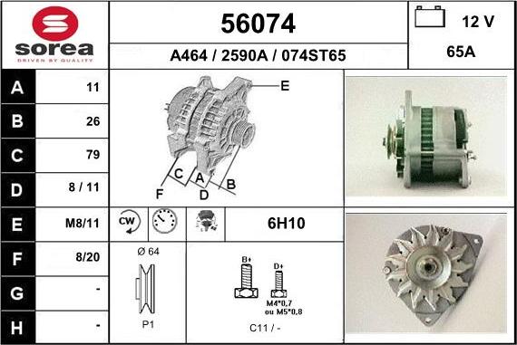 EAI 56074 - Alternator www.molydon.hr