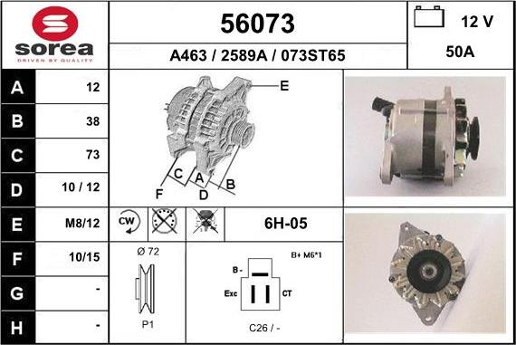 EAI 56073 - Alternator www.molydon.hr